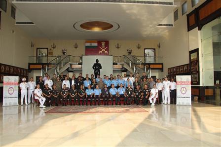 Glimpses of the Headquarters Integrated Defence Staff conducts Joint Electromagnetic Board Meeting 2025, in New Delhi on November 21, 2025.