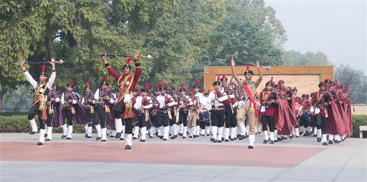 Glimpses of the 78th Raising Day of the National Cadet Corps at the National War Memorial, in New Delhi, on November 22, 2025. The Defence Secretary Shri Rajesh Kumar Singh and the Director General NCC Lt Gen Virendra Vats grace the event.