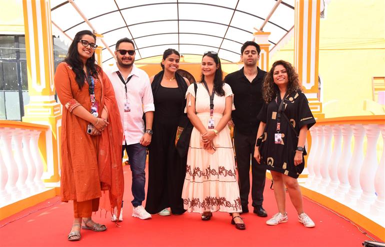 Glimpses of the Red carpet welcome of the stars of the film Deepa Didi at 56th International Film Festival of India (IFFI), in Goa on November 22, 2025.   