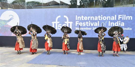 Glimpses of the Cultural programme at the INOX during the 56th International Film Festival of India (IFFI), in Goa on November 22, 2025.