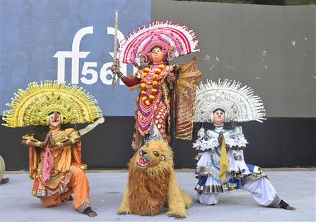 Glimpses of the Cultural programme at the INOX during the 56th International Film Festival of India (IFFI), in Goa on November 22, 2025.