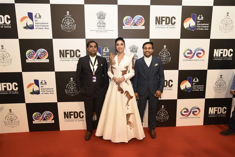The team of Film “Haathi Haathi Pa Pa” graced the red carpet at 56th IFFI, in Goa on November 22, 2025.