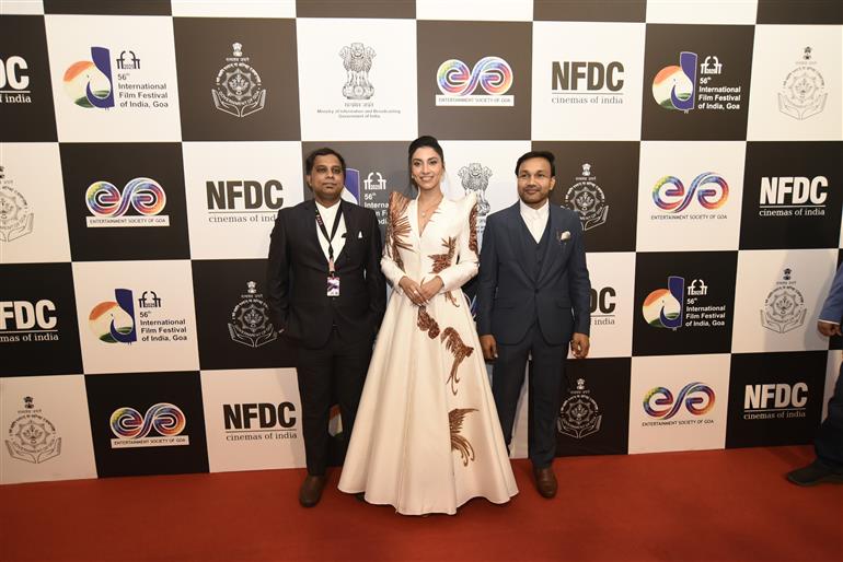 The team of Film “Haathi Haathi Pa Pa” graced the red carpet at 56th IFFI, in Goa on November 22, 2025.