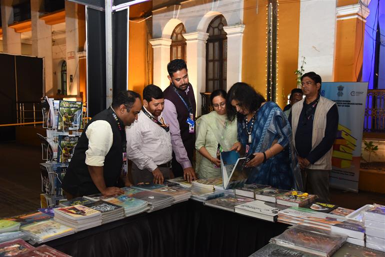 Ms. Smita Vats Sharma, Director General, PIB West Zone inaugurated the Publications Division stall at (IFFI-2025), in Goa on November 20, 2025. Senior Officers from Publications Division were also present on the occasion.