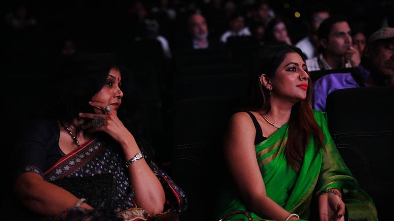 A Global Narrative through Independent Cinema with Meenakshi Jayan, Rajni Basumatary, Fowzia Fathima, and Rachel Griffiths held at Kala Academy, (IFFI -2025), in Goa on November 23, 2025