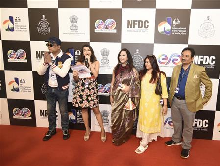 Glimpses of the Red carpet of film “Barobabu” during 56th International Film Festival of India (IFFI), in Goa on November 24, 2025.