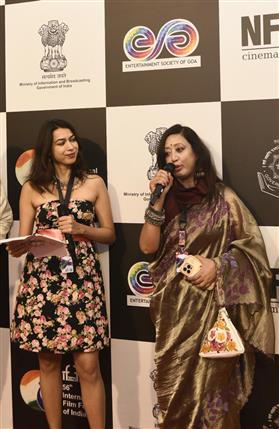 Glimpses of the Red carpet of film “Barobabu” during 56th International Film Festival of India (IFFI), in Goa on November 24, 2025.