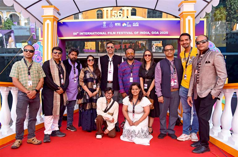 The team of the film ‘Hamsafar’ graced the red carpet of the 56th IFFI, in Goa on November 24, 2025.