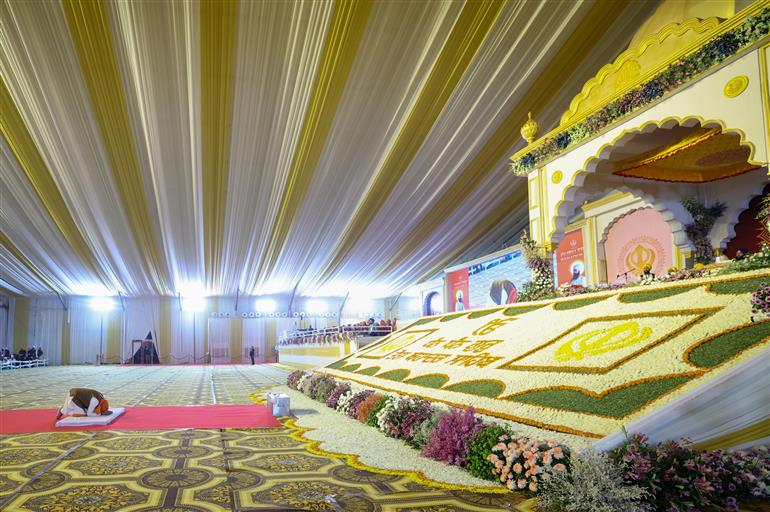 PM pays Tribute on the 350th Shaheedi Diwas of Sri Guru Teg Bahadur ji, at Kurukshetra, in Haryana on November 25, 2025.