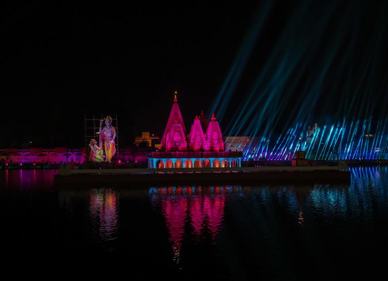 PM performs Darshan and Pooja at Brahma Sarovar, Kurukshetra, in Haryana on November 25, 2025.