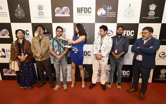 Glimpses of the Red carpet of film “Chowk University Ka Vice Chancellor” during 56th International Film Festival of India (IFFI), in Goa on November 25, 2025.