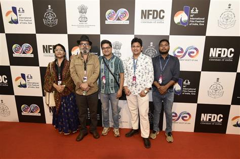 Glimpses of the Red carpet of film “Chowk University Ka Vice Chancellor” during 56th International Film Festival of India (IFFI), in Goa on November 25, 2025.