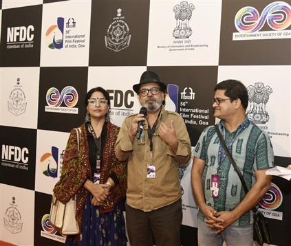 Glimpses of the Red carpet of film “Chowk University Ka Vice Chancellor” during 56th International Film Festival of India (IFFI), in Goa on November 25, 2025.