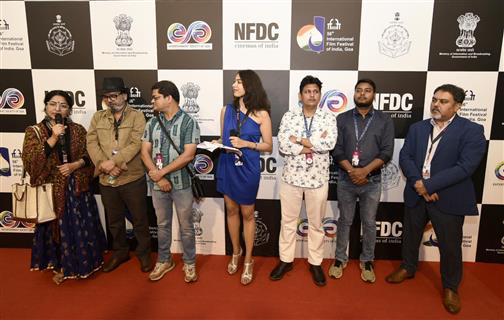Glimpses of the Red carpet of film “Chowk University Ka Vice Chancellor” during 56th International Film Festival of India (IFFI), in Goa on November 25, 2025.
