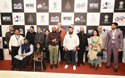 Glimpses of the Red carpet of film “Axis of Life” during 56th International Film Festival of India (IFFI), in Goa on November 25, 2025.