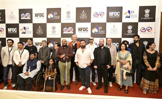 Glimpses of the Red carpet of film “Axis of Life” during 56th International Film Festival of India (IFFI), in Goa on November 25, 2025.