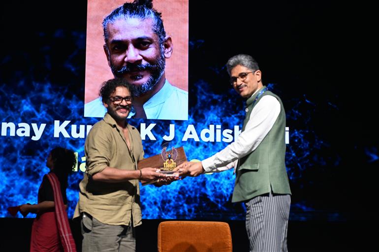 Breath and Emotion - A Masterclass on Performances by the Theater Guru Mr. Vinayakumar Adishakti at Masterclass and In-Conversation Session during the 56th International Film Festival of India (IFFI), in Goa on November 22, 2025.