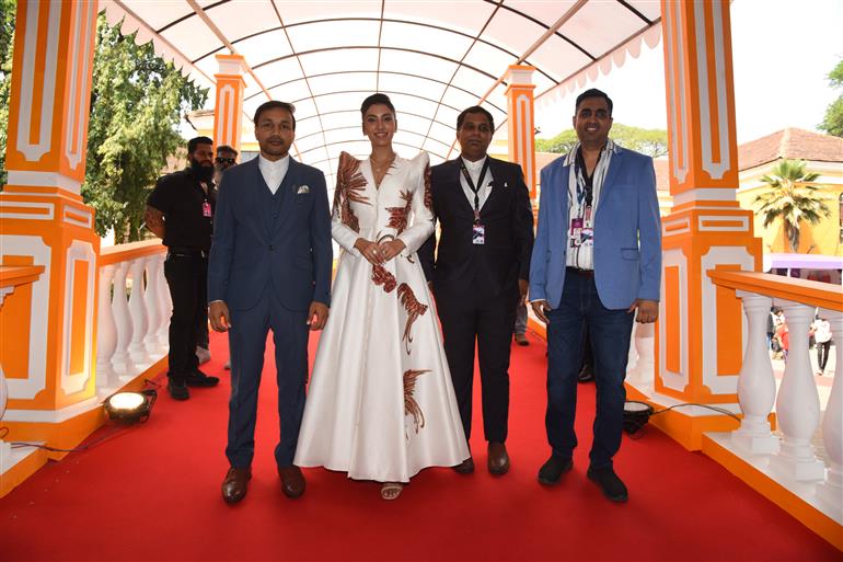 The team of movie “Hathi Papa” graced the red carpet at 56th International Film Festival of India (IFFI), in Goa on November 22, 2025.