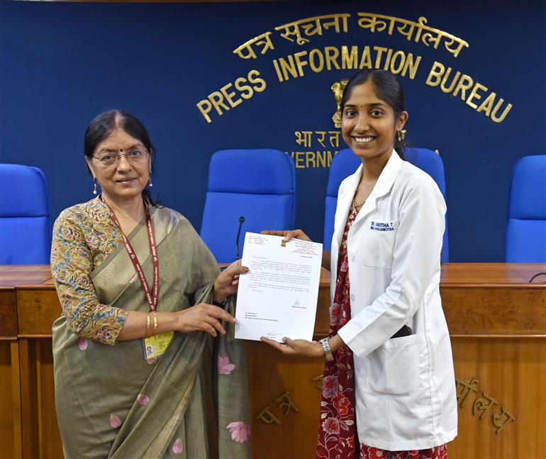 Glimpses of the Preventive Health Check-up and Consultation Camp integrative wellness camp Hosted by AYUSH PIB in Collaboration with AIIA and RML Hospital under ‘Swachhata hi seva campaign-2025’ to marking under the azadi ka amrit Mahotsav at Shastri Bhawan, in New Delhi on October 01, 2025.