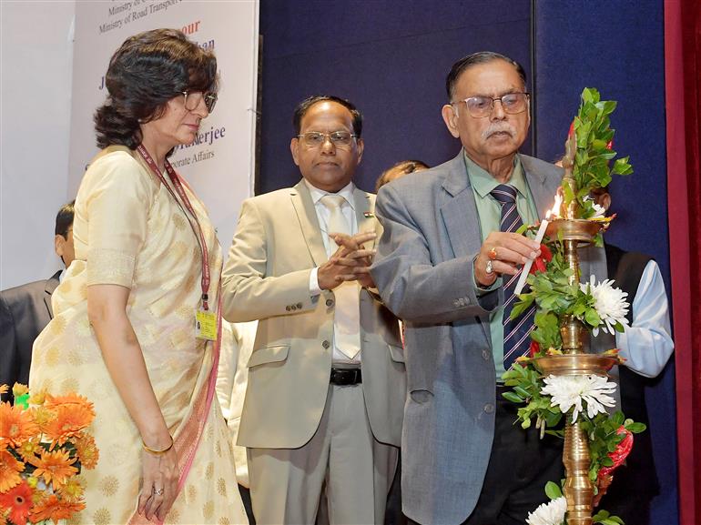 The Chairperson, National Company Law Appellate Tribunal, Shri Justice Ashok Bhushan attends Ninth Annual Day of Insolvency and Bankruptcy Board of India, in New Delhi on October 01, 2025.