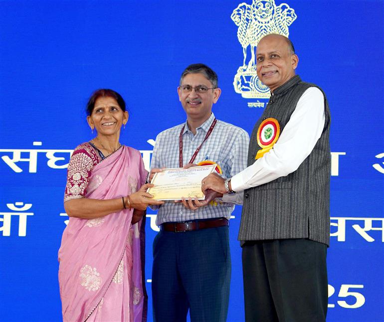 The Chairman, UPSC, Dr. Ajay Kumar at the inauguration of the Union Public Service Commission (UPSC) 99th Foundation Day Celebration, in New Delhi on October 01, 2025.