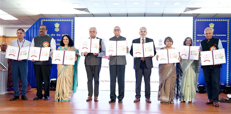 The Chairman, UPSC, Dr. Ajay Kumar at the inauguration of the Union Public Service Commission (UPSC) 99th Foundation Day Celebration, in New Delhi on October 01, 2025.