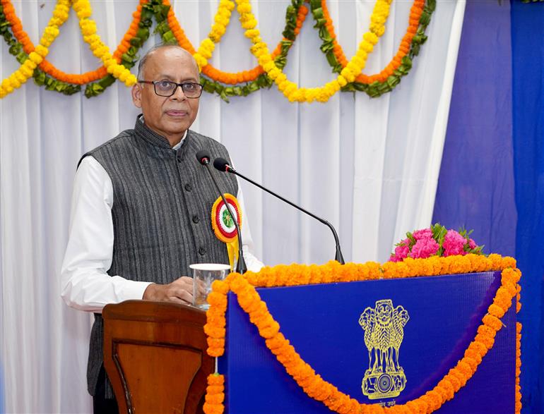 The Chairman, UPSC, Dr. Ajay Kumar addressing at the inauguration of the Union Public Service Commission (UPSC) 99th Foundation Day Celebration, in New Delhi on October 01, 2025.