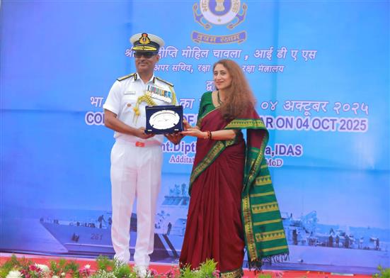 Indian Coast Guard Ship (ICGS) Akshar, the second in a series of eight Adamya-class Fast Patrol Vessels (FPVs), was commissioned at Karaikal, in Puducherry on October 4, 2025.