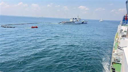 Glimpses of the 10th edition of the National Level Pollution Response Exercise (NATPOLREX-X) along with the 27th National Oil Spill Disaster Contingency Plan (NOSDCP), in Tamil Nadu on October 06, 2025. The Director General, ICG, Shri Paramesh Sivamani graced the event.