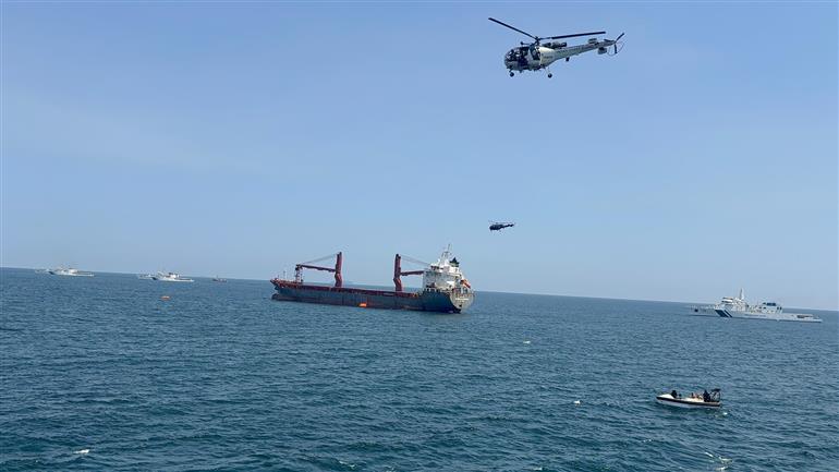 Glimpses of the 10th edition of the National Level Pollution Response Exercise (NATPOLREX-X) along with the 27th National Oil Spill Disaster Contingency Plan (NOSDCP), in Tamil Nadu on October 06, 2025. The Director General, ICG, Shri Paramesh Sivamani graced the event.