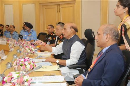 The Union Minister for Defence, Shri Rajnath Singh inaugurates the National Conference, in New Delhi on October 07, 2025.