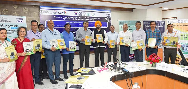 The Secretary, Ministry of Electronics & IT, Shri S Krishnan launched the products developed under the National Programme on Electronics and ICT in Agriculture and Environment (AgriEnIcs) as well as announced the Transfer of Technology, in New Delhi on October 08, 2025.