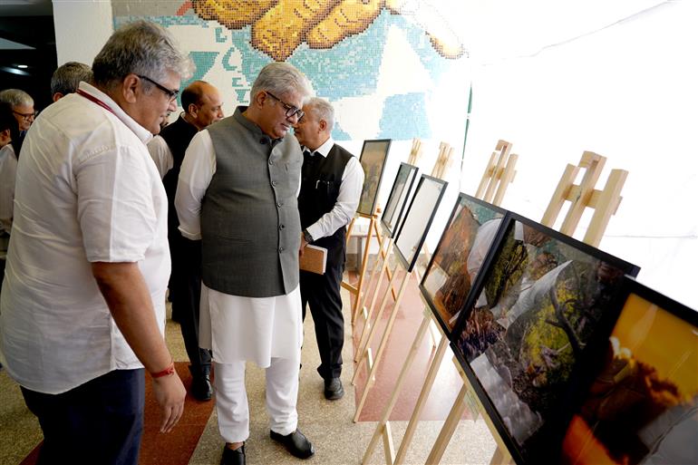 The Union Minister for Environment, Forest and Climate Change, Shri Bhupender Yadav attends the Award Ceremony of Global Big Cats Photography Competition 2025, in New Delhi on October 08, 2025. 