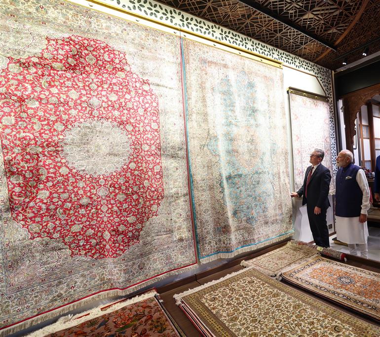 PM visits exhibition at Global Fintech Fest 2025, Jio World Center, in Mumbai, Maharashtra on October 09, 2025.
