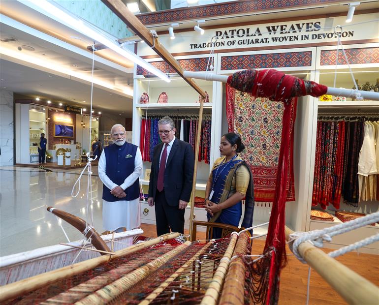 PM visits exhibition at Global Fintech Fest 2025, Jio World Center, in Mumbai, Maharashtra on October 09, 2025.