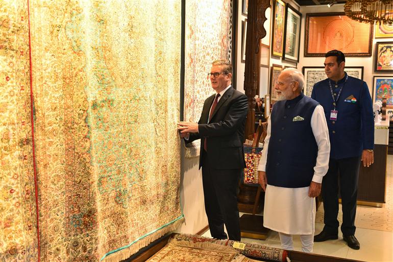 PM visits exhibition at Global Fintech Fest 2025, Jio World Center, in Mumbai, Maharashtra on October 09, 2025.