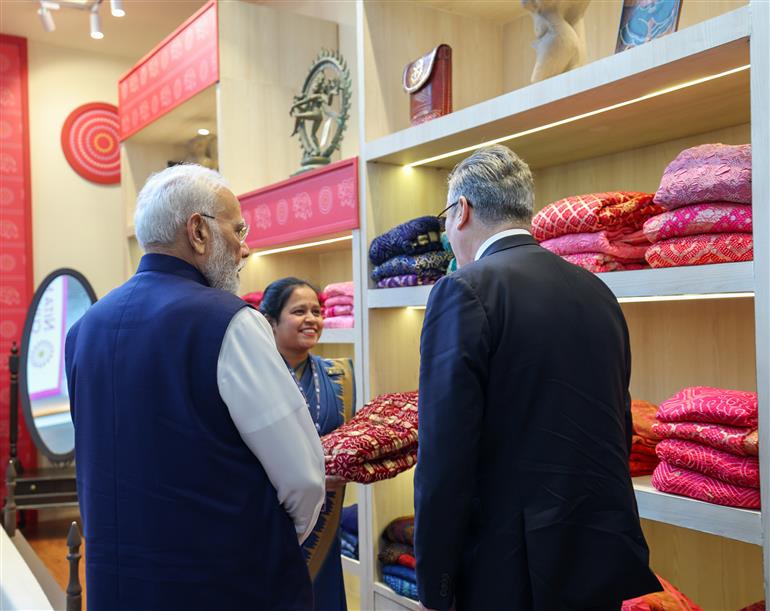 PM visits exhibition at Global Fintech Fest 2025, Jio World Center, in Mumbai, Maharashtra on October 09, 2025.