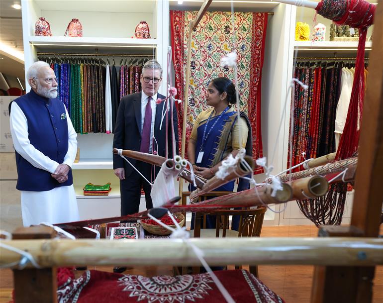 PM visits exhibition at Global Fintech Fest 2025, Jio World Center, in Mumbai, Maharashtra on October 09, 2025.