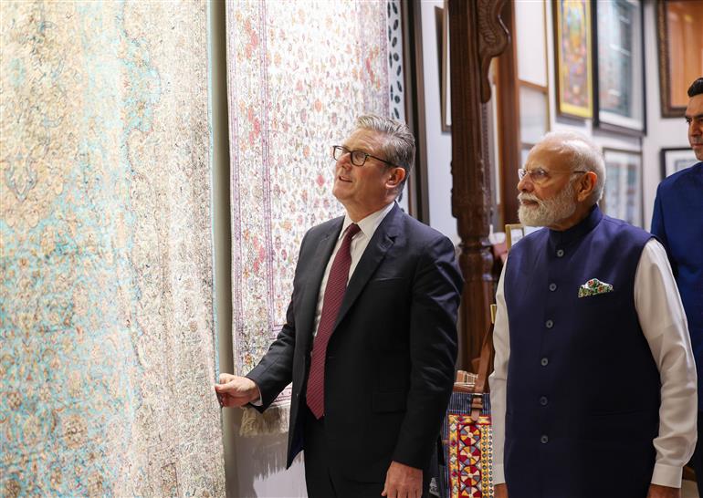 PM visits exhibition at Global Fintech Fest 2025, Jio World Center, in Mumbai, Maharashtra on October 09, 2025.