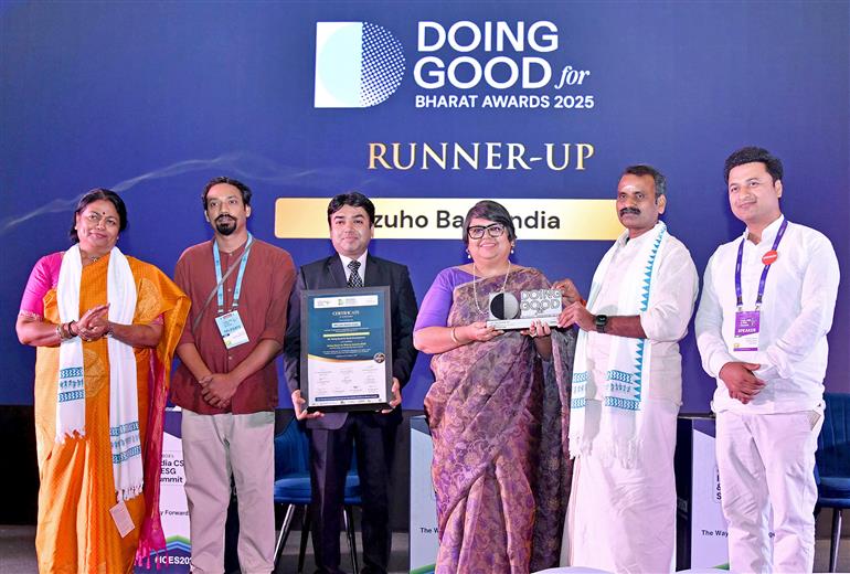 The Minister of State for Information and Broadcasting and Parliamentary Affairs, Dr. L. Murugan attends the CSRBOX’s India CSR & ESG Summit, in New Delhi on October 09, 2025.