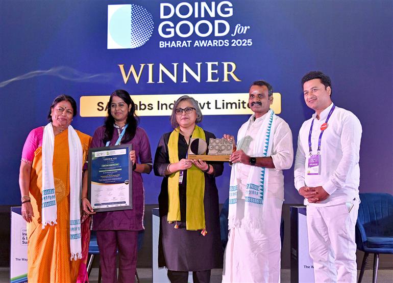 The Minister of State for Information and Broadcasting and Parliamentary Affairs, Dr. L. Murugan attends the CSRBOX’s India CSR & ESG Summit, in New Delhi on October 09, 2025.
