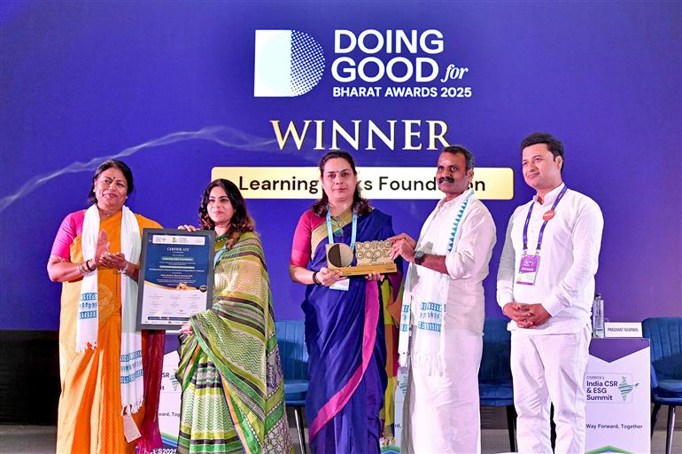 The Minister of State for Information and Broadcasting and Parliamentary Affairs, Dr. L. Murugan attends the CSRBOX’s India CSR & ESG Summit, in New Delhi on October 09, 2025.