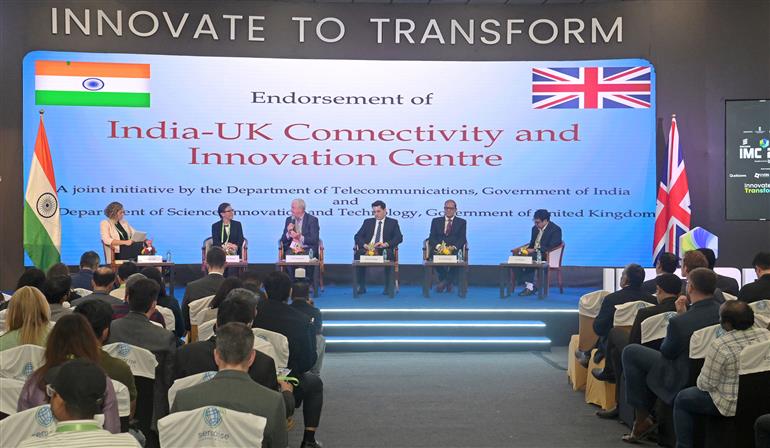 Glimpses of UK High level segment during the India Mobile Congress 2025, in Delhi on October 10, 2025.