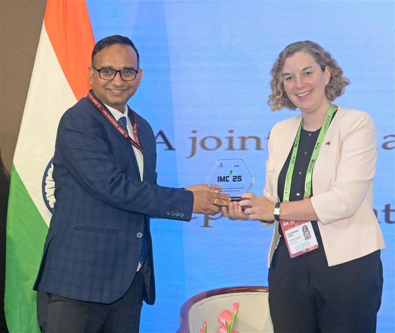 Glimpses of UK High level segment during the India Mobile Congress 2025, in Delhi on October 10, 2025.