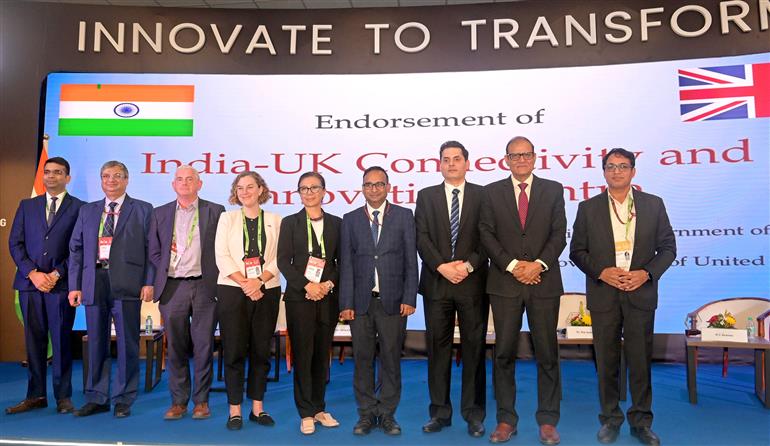 Glimpses of UK High level segment during the India Mobile Congress 2025, in Delhi on October 10, 2025.