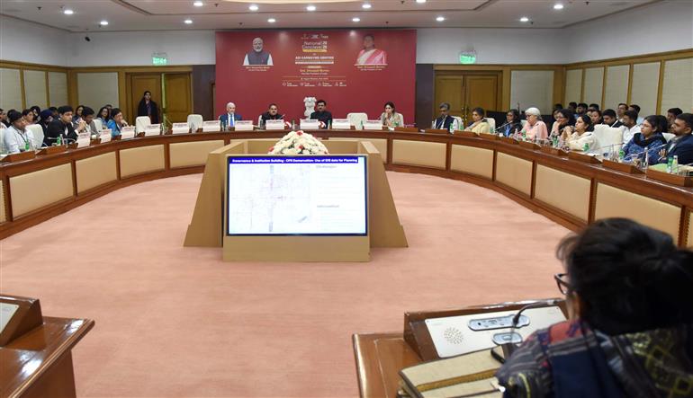 The Secretary, Ministry of Tribal Affairs, Shri Vibhu Nayar attends the meeting on National Conclave 2025 on the Adi Karmayogi Abhiyan – India’s Responsive Governance Movement held at Vigyan Bhawan, in New Delhi on October 17, 2025.
