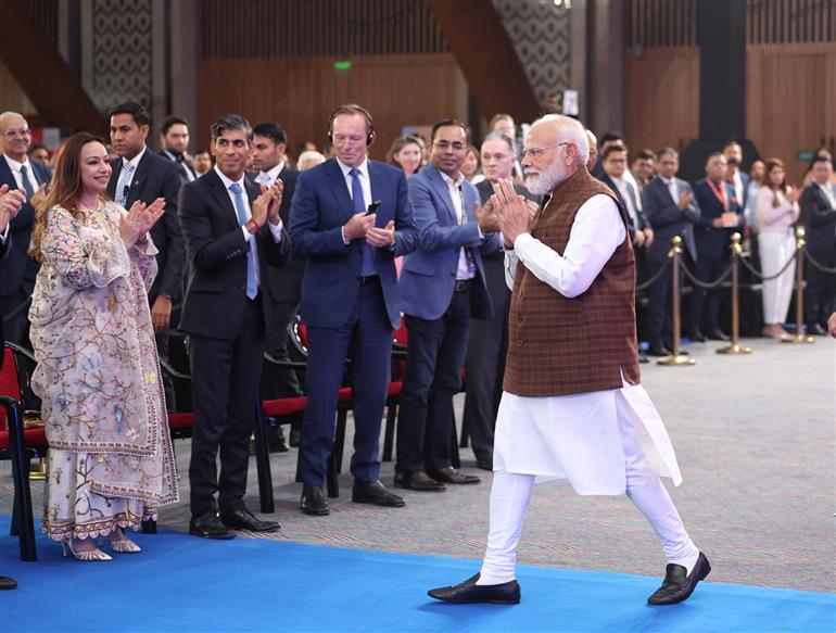 PM at the NDTV World Summit-2025, in New Delhi on October 17, 2025.