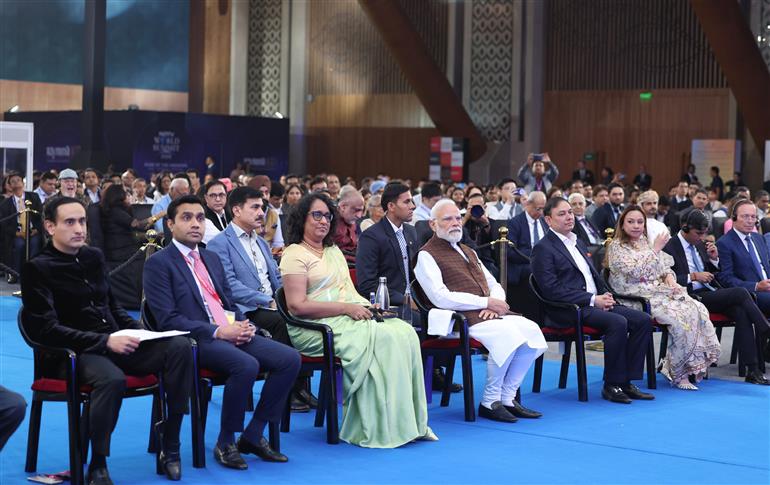 PM at the NDTV World Summit-2025, in New Delhi on October 17, 2025.
