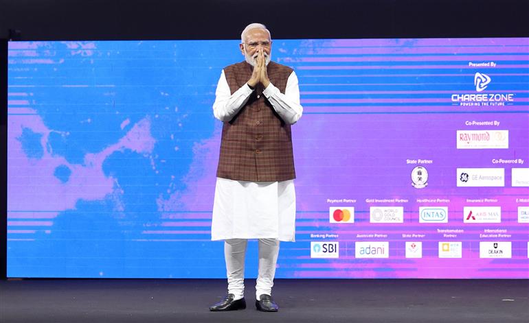 PM at the NDTV World Summit-2025, in New Delhi on October 17, 2025.