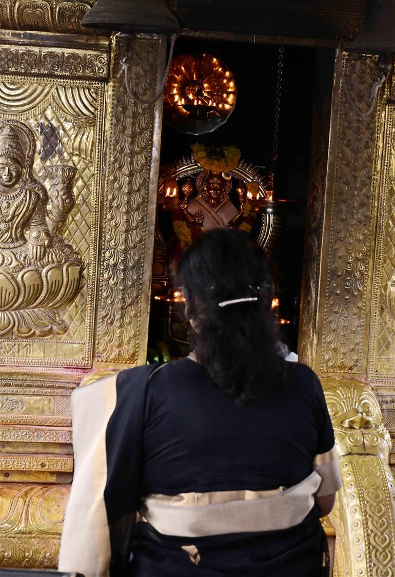 The President of India, Smt. Droupadi Murmu performed Darshan and Puja at the Sabarimala Temple, in Kerala on October 22, 2025.